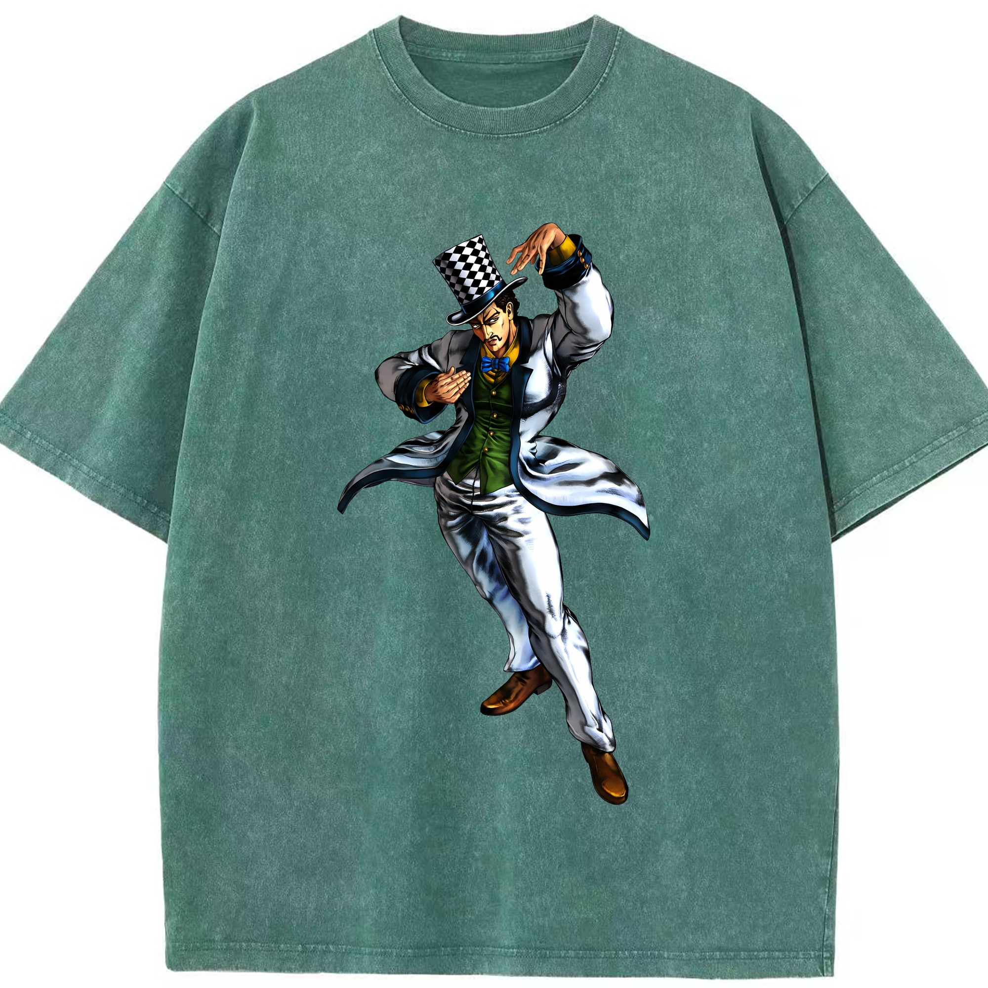 （画像用） ジョジョの奇妙な冒険 ウィル?アントニオ?ツェペリ JoJo's Bizarre Adventure Will Anthonio Zeppeli 綿100% ヴィンテージ風 半袖Tシャツ（フロントプリント）